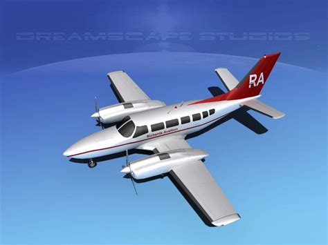Cessna 404 Titan Richards Aviation 3d Model By Dreamscape Studios