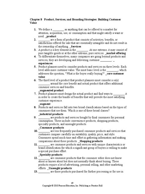 Chapter 8 Testbank | PDF | Final Good | Brand