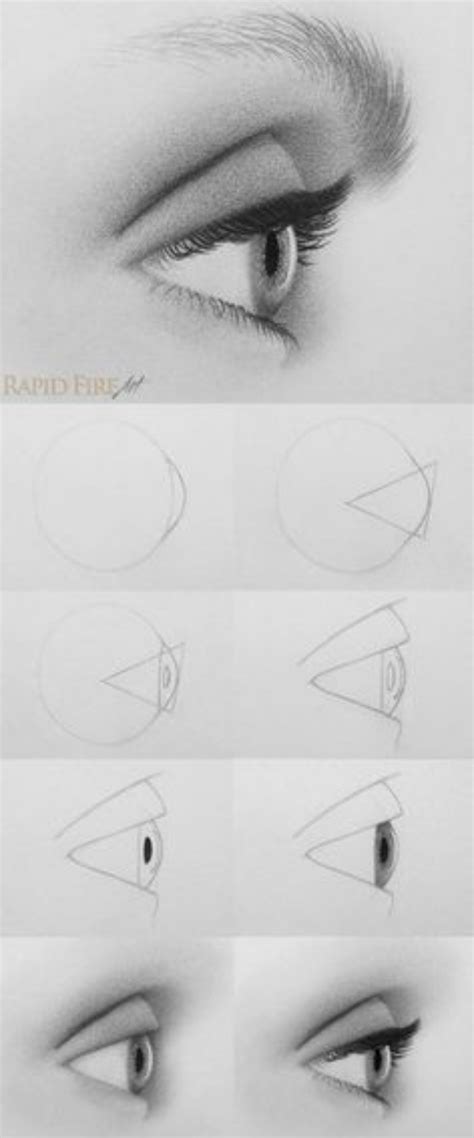 How To Draw An Eye Step By Step Pictures Guides