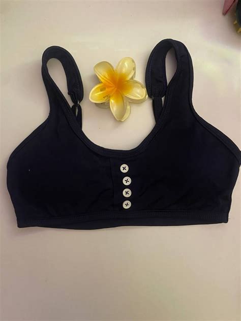 Piece Bikini Navy Blue Women S Fashion Swimwear Bikinis Swimsuits On Carousell