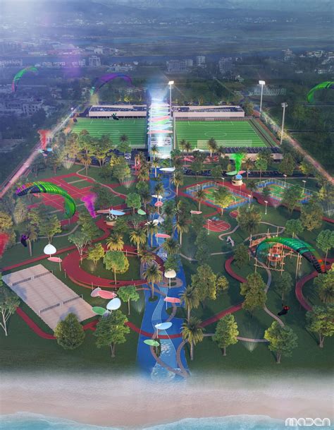 The Flying Line Stadium, Ulcinj, Montenegro by Maden Group | Ulcinj