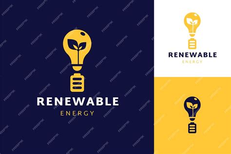 Premium Vector Hand Drawn Renewable Energy Logo Template