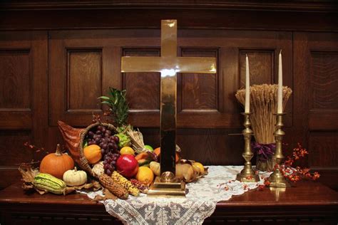 Cornucopia Altar 2014 Church Altar Decorations Fall Church