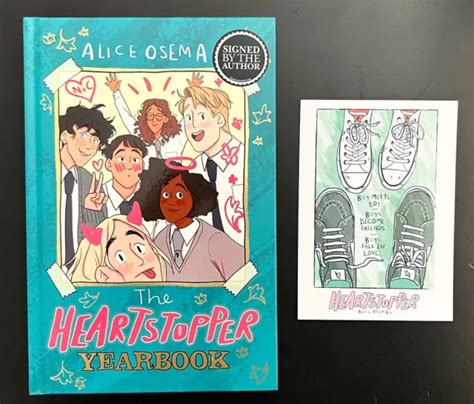 The Heartstopper Yearbook Alice Oseman Signed Uk 1st1st Hb Promo