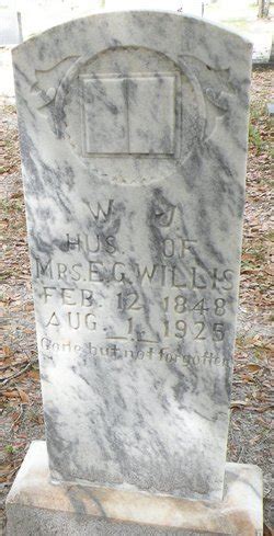 William Jasper Willis Memorial Find A Grave