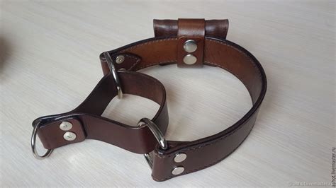 Ошейник полуудавка, именной ошейник для собаки, кожаный ошейник в ...