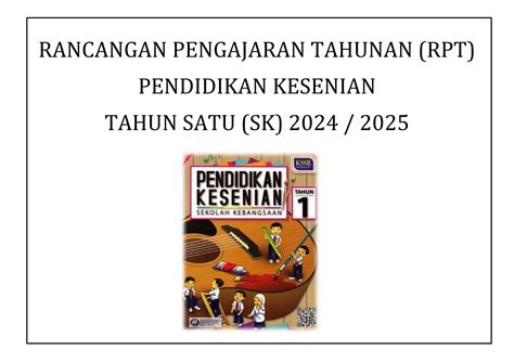 Rancangan Pelajaran Tahunan Pendidikan Seni Visual Tahun Hn Sk