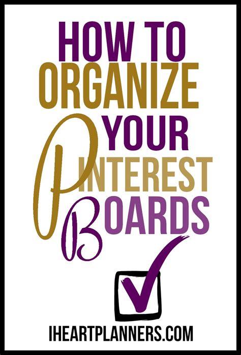 How To Organize Your Pinterest Boards Love Yarn