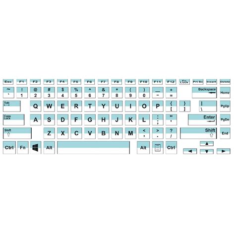 Jual Bahan Bontax Kertas Glossy Keyboard Sticker Laptop English