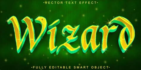 Premium Vector Yellow Wizard Vector Fully Editable Smart Object Text