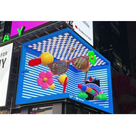 Outdoor HD Advertising Customized Naked Eye 3D LED Video Wall Screen Display China Outdoor LED