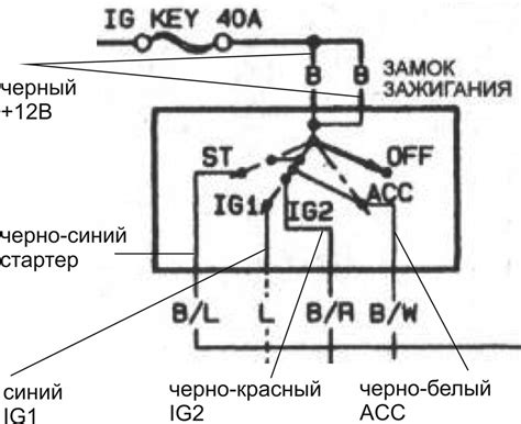 Вк856 замок зажигания схема подключения