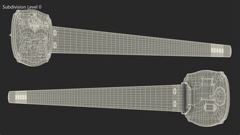 Leather Belt Levi Strauss 3d Model 29 Obj Lxo Ma Max Fbx C4d