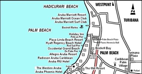 Map Eagle Beach Aruba - Very popular images: Map of Aruba / It allow change of map scale; - d ...