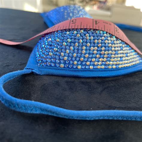 Npc Ifbb Competition Bikini Royal Blue Suit Gem