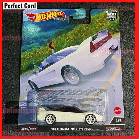 Hot Wheels Honda Nsx Type R Premium Car Mountain Drifters Collection Car Jdm White Model