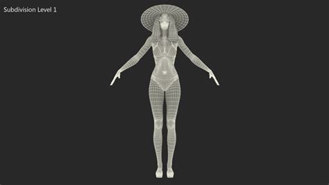 Modelo D Chica Bikini Aparejada Para Maya Turbosquid