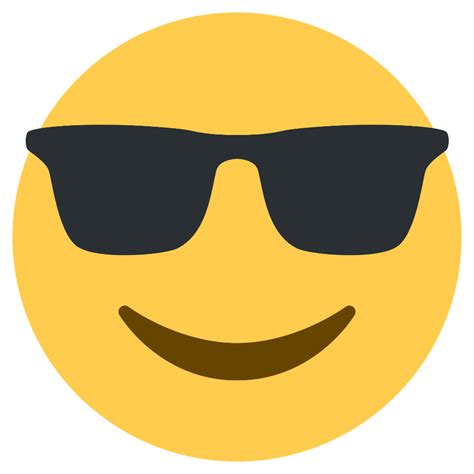 Download High Quality sunglasses transparent background emoji ...