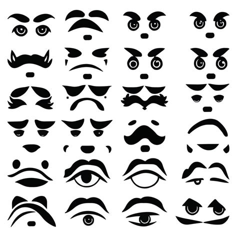 Set of different eyes expressions 43384400 Vector Art at Vecteezy