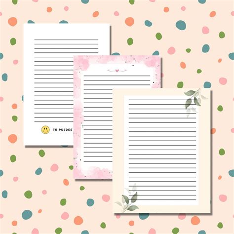 📋 Plantilla hoja rayada GRATIS para imprimir A4 PDF