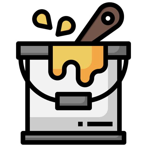 Paint Bucket Surang Lineal Color Icon