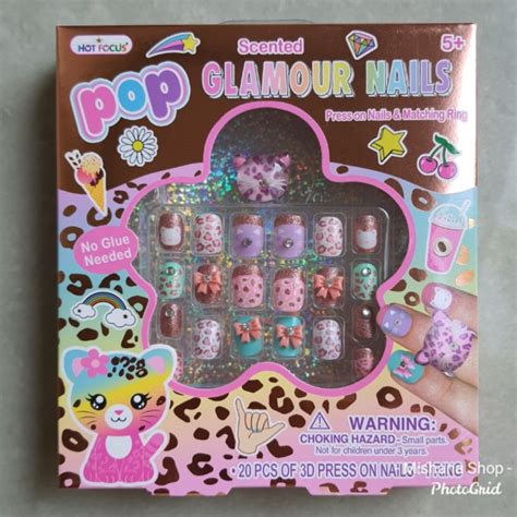 Jual Mainan Kuku Hias Anak Pop Glamour Cat Nails Hot Focus Jakarta Barat Mishana Shop