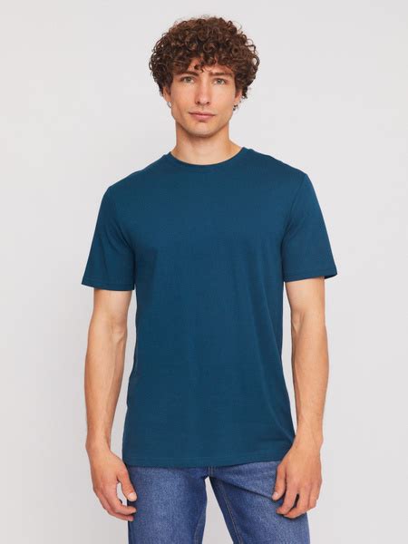 Футболка Zolla, размер 48, цвет бирюзовый, 100% Хлопок - купить по ...