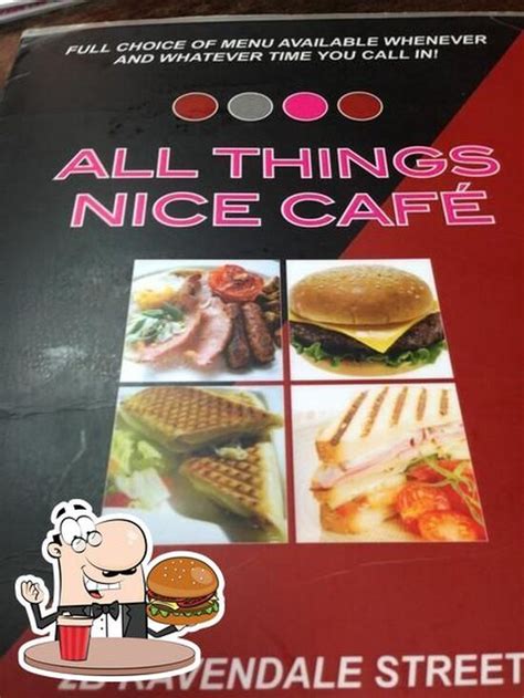 Menu At All Things Nice Cafe Scunthorpe