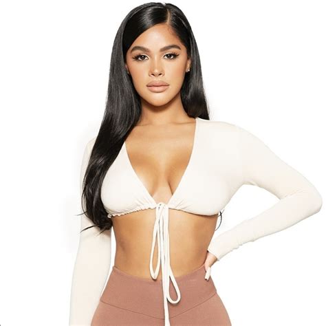 Naked Wardrobe Tops Naked Wardrobe The Nw Tied To U Crop Top In White Poshmark