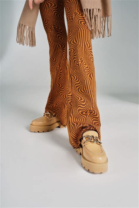 CarwezaLizzy Nude Kalın Tabanlı Günlük Kadın Ayakkabı