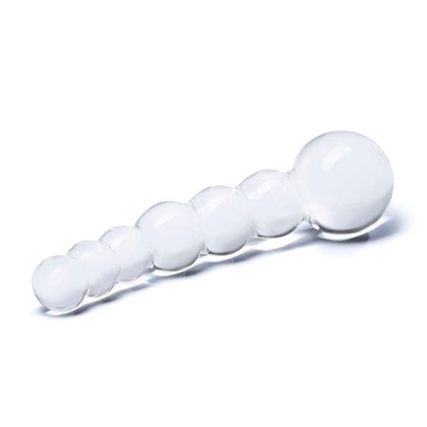 Gläs 5 Curved szklane dildo