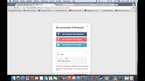 Comment Supprimer Un Compte Pinterest Youtube