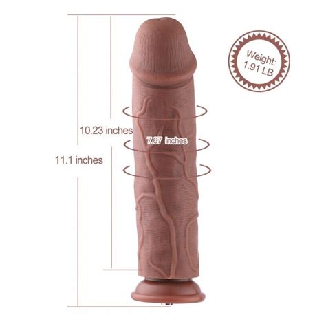 ᐉ Фалоімітатор для секс машин Hismith 11 Silicone Dildo пом ята