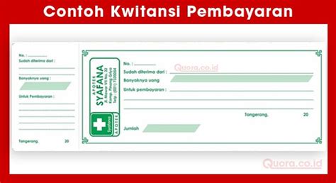 contoh kwitansi quora