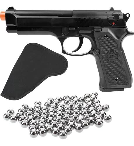 Pistola Airsoft Spring Beretta M92 Esf Alum 6mm Kwc Coldre à Venda Em