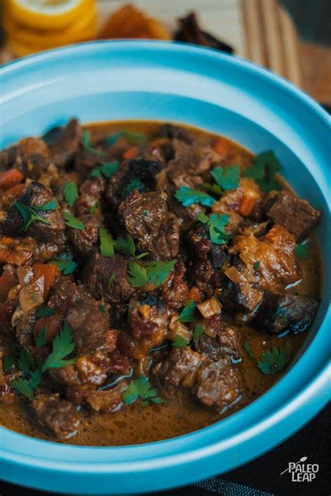 Slow Cooker Moroccan Lamb Stew Recipe Paleo Leap