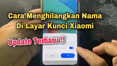 Cara Menghilangkan Nama Di Layar Kunci Xiaomi Youtube