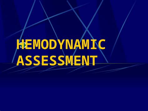 PPT Hemodynamic Assessment In Cardiology DOKUMEN TIPS