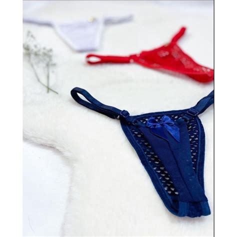 Calcinha Lingerie Tanga Arrastão Shopee Brasil