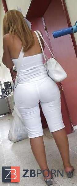 Bk Several Spy Candid White Trousers Zb Porn