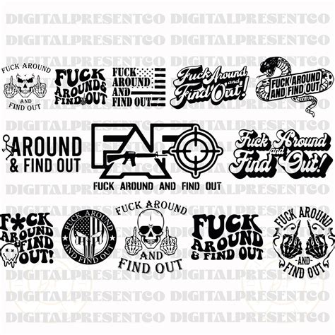 Fuck Around And Find Out Svg Png Petty Quote Adult Humor F Around Png Middle Finger Pocket