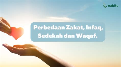 Perbedaan Zakat Infaq Sedekah Dan Waqaf Nabitu