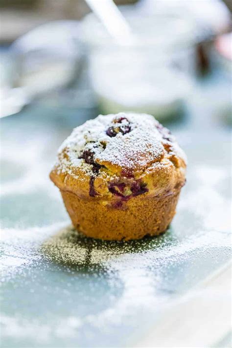 Heidelbeer Muffins Mit Frischen Heidelbeeren Aus Dem Garten