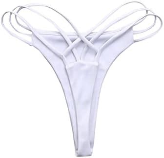 سعر TEMPUBJ Bikinis Women Sexy Bikini Bottoms Solid Color Low Waist