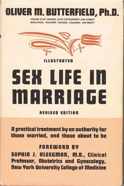Sex Life In Marriage Oliver M Butterfield Oliver M Butterfield Amazon Books