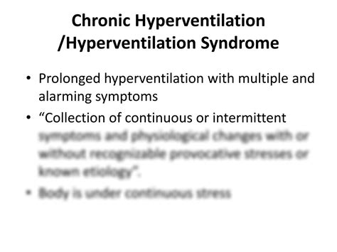 SOLUTION: Hyperventilation Causes, Signs & Symptoms and Treatment Plan. - Studypool