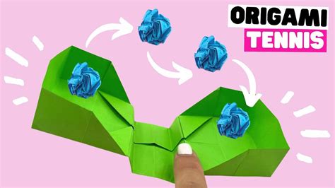 Diy Origami Tennis Origami Paper Folding Toy Crafts Experience The