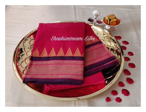 Pin By Shashivarnam Silks On Handwoven Kanchi Cotton Sarees Cotton