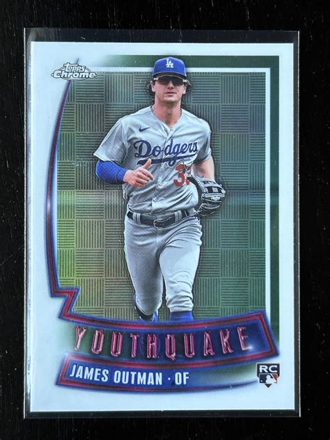 2023 Topps Chrome Update James Outman Youthquake RC Los Angeles Dodgers