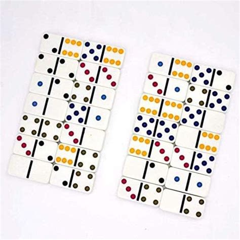 Toys N Smile Domino Tile Game Double Color Dot Pcs Dominoes Set